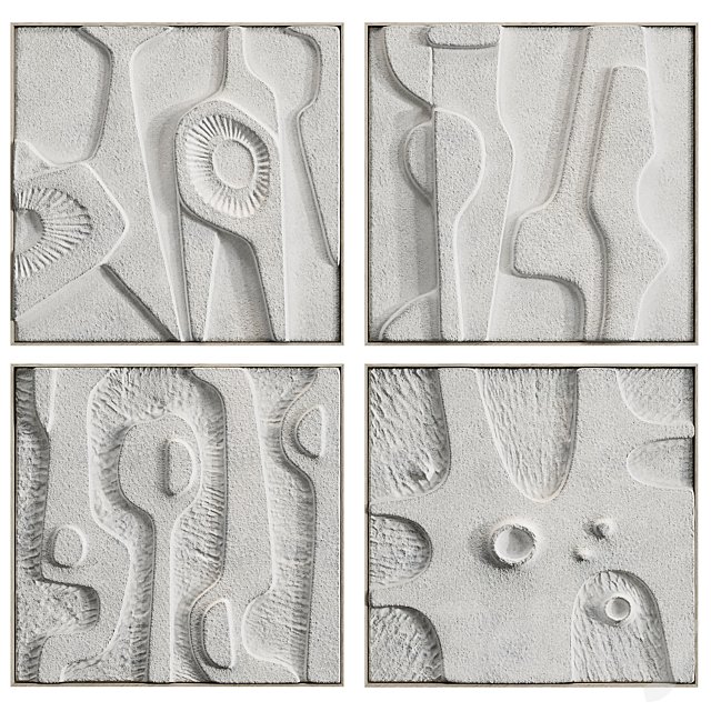 Paintings made of stone