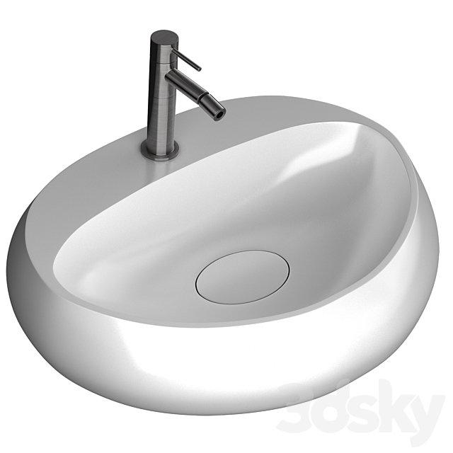 washbasin Rak Cloud & mixer Rexa design