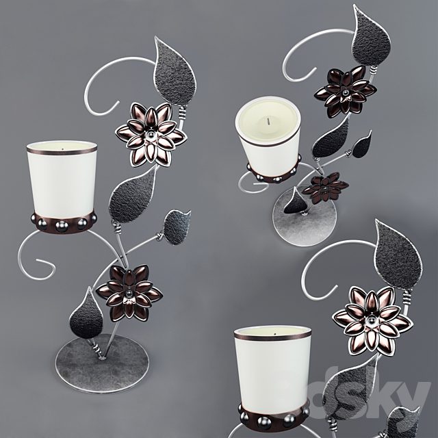 Candlestick "Pearl belt"