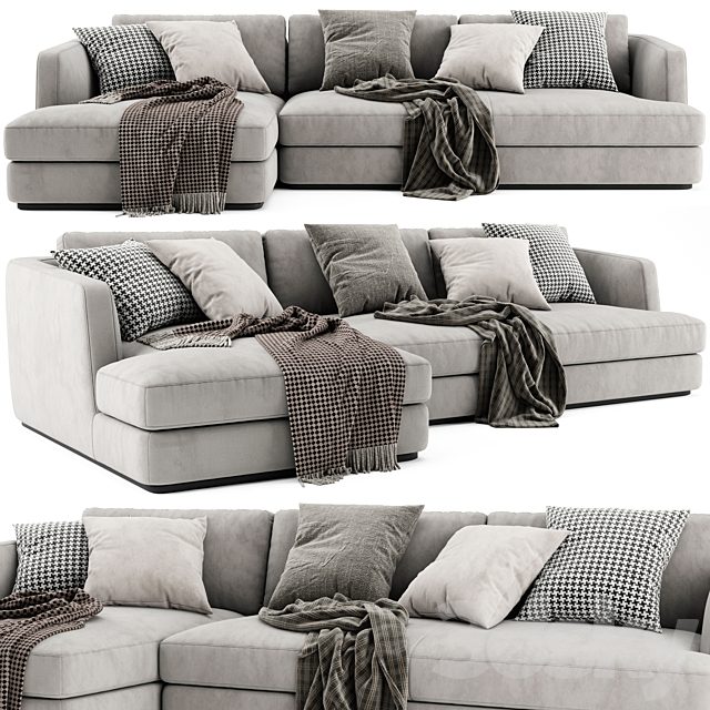 Flexform Barret Chaise Longue Sofa