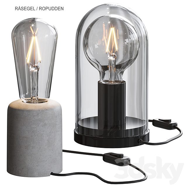 IKEA RÅSEGEL / ROPUDDEN Table lamp