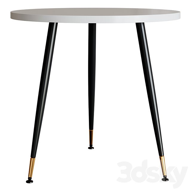Messi dining table pure white