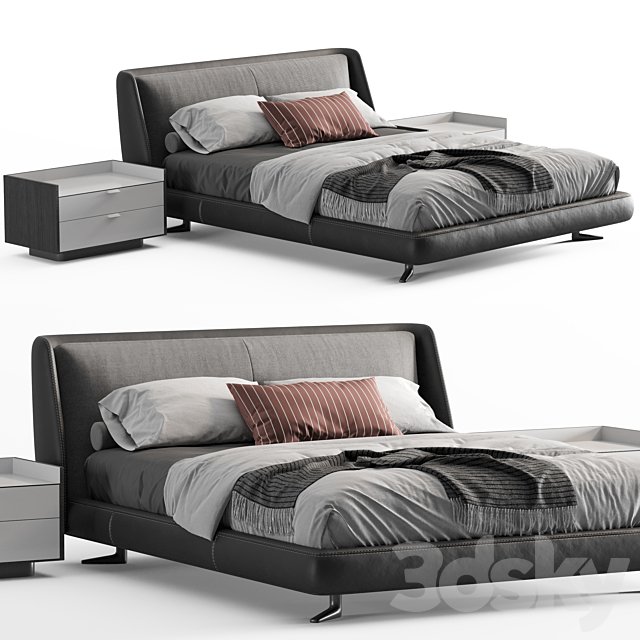 Minotti spencer bed 2