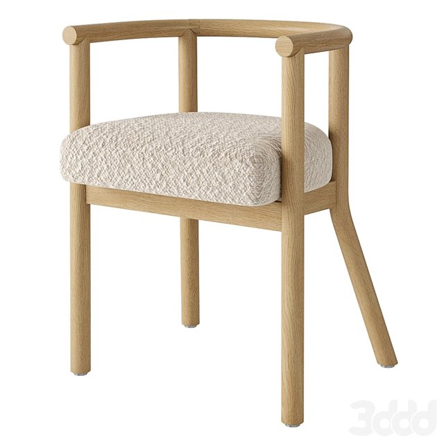Crate and Barrel White Horse Upholstered Kids Play Chair 21" by Leanne Ford