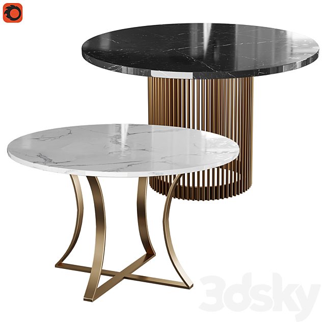 Dinner table set Faun and Damen 48 "