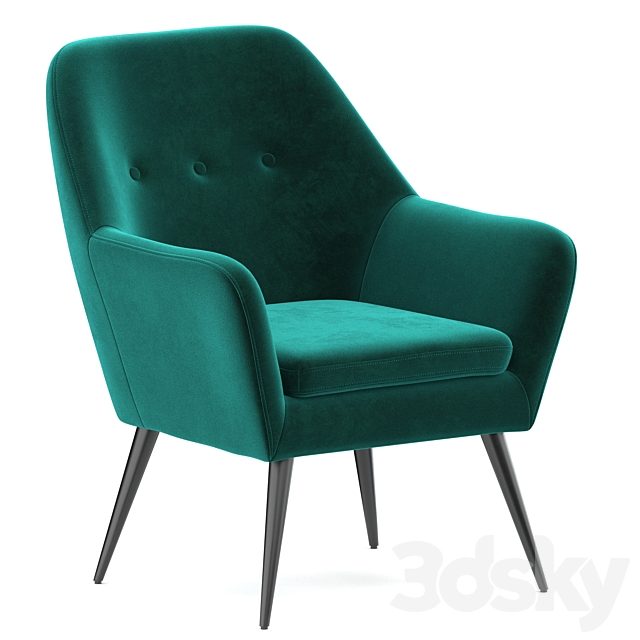 Memphis velvet armchair