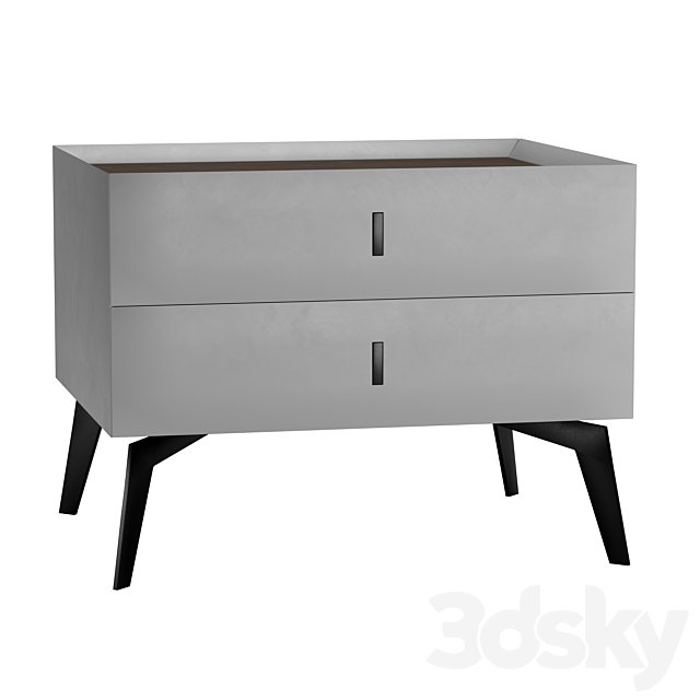 Bedside table LIGHT GRAY