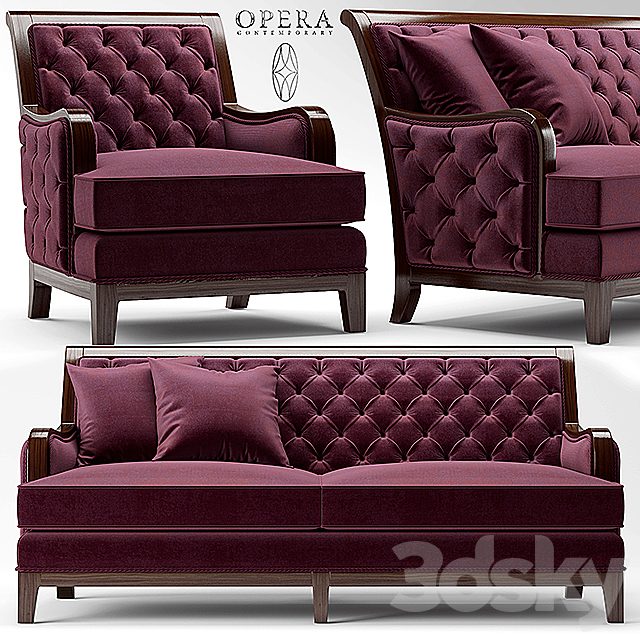 Sofa and chair Opera SEBASTIAN CLASSIC