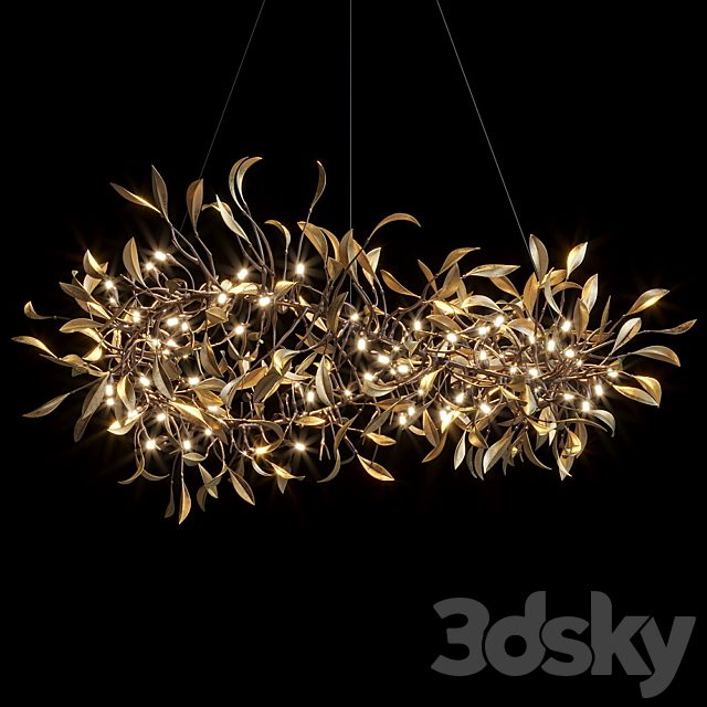 Lighting composition — olive, wood, Vargov®Design - LC0361