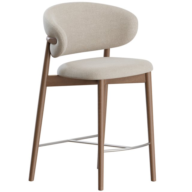 Oleandro Stool Wood by Calligaris