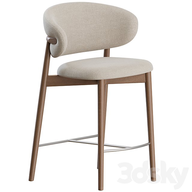 Oleandro Stool Wood by Calligaris