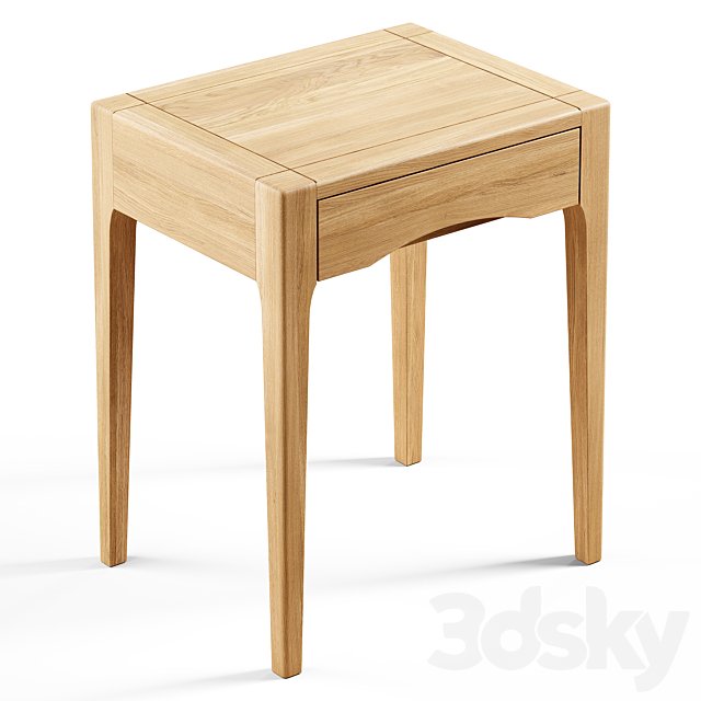 Zara Home - The oak wood bedside table with drawer