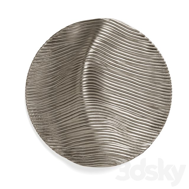Waves variation  Round wall panel