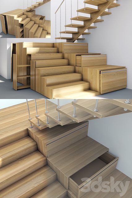 Staircase in minimalist style