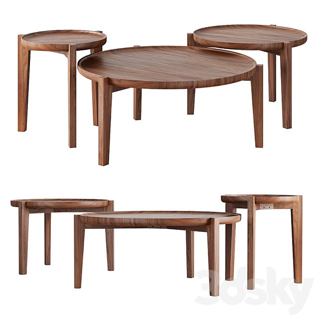 Rejuvenation Wade Nesting Coffee Tables