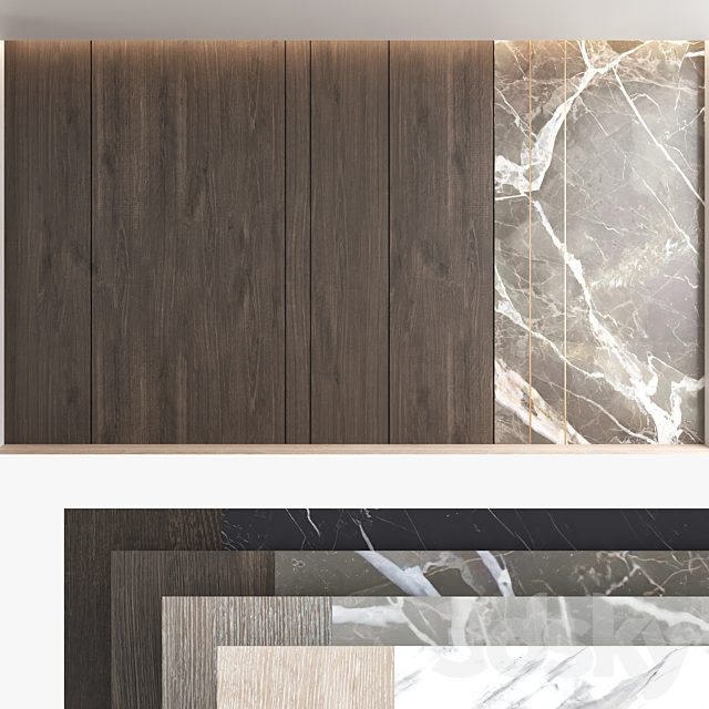 Decorative wall panel set 66