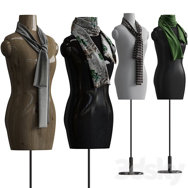 Shawl over manikin