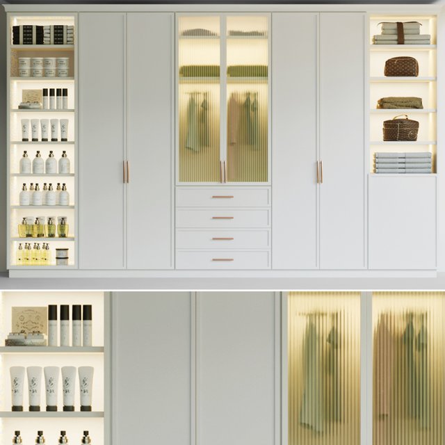 Wardrobe - wardrobe with clothes