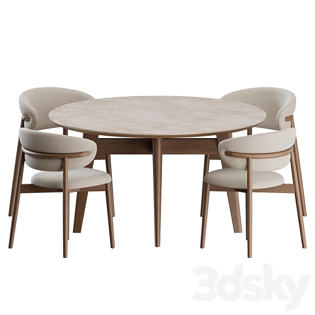 Dinning Set 01 by Calligaris
