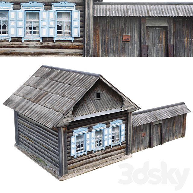 Wooden hut