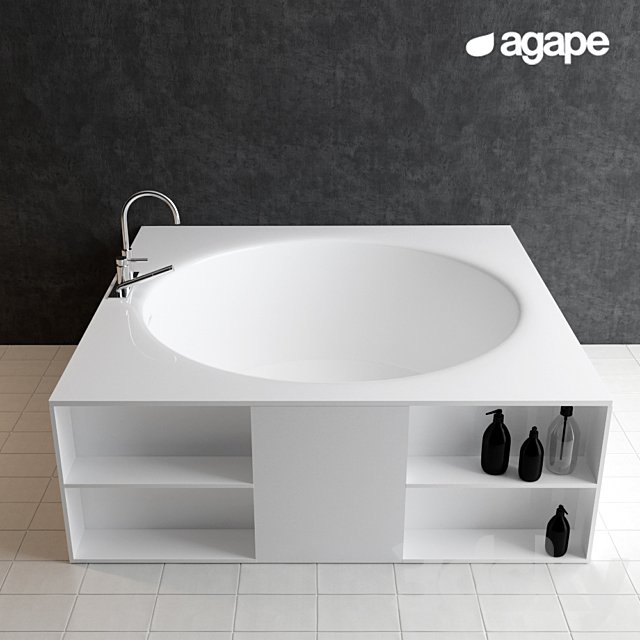 Agape In-Out Bathtubs + dornbracht