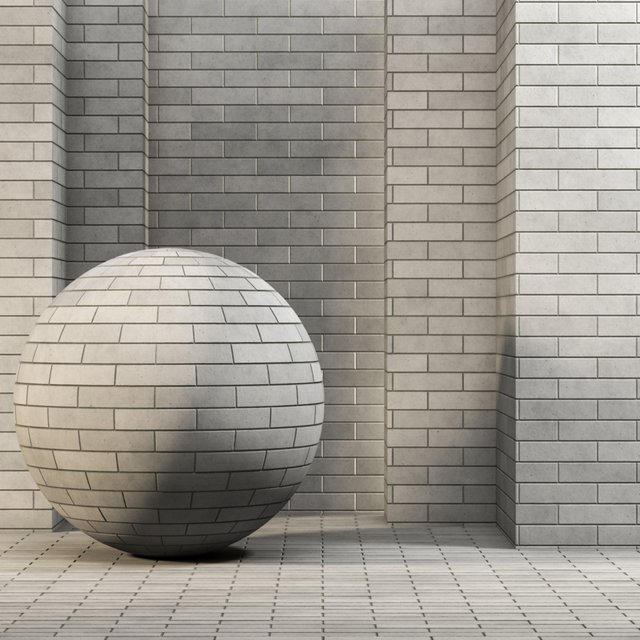 3 Gray Brick Texture 4k (3 Pattern) Seamless - Tileable