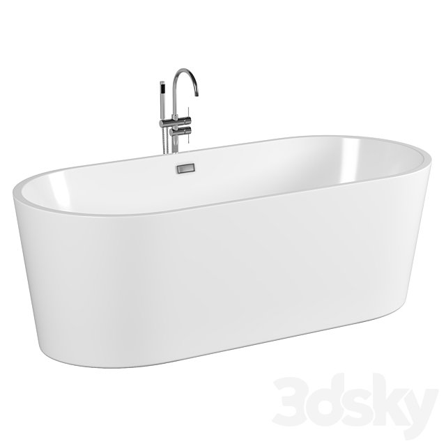 Acrylic bathtub Art & Max AM-525-1700-745