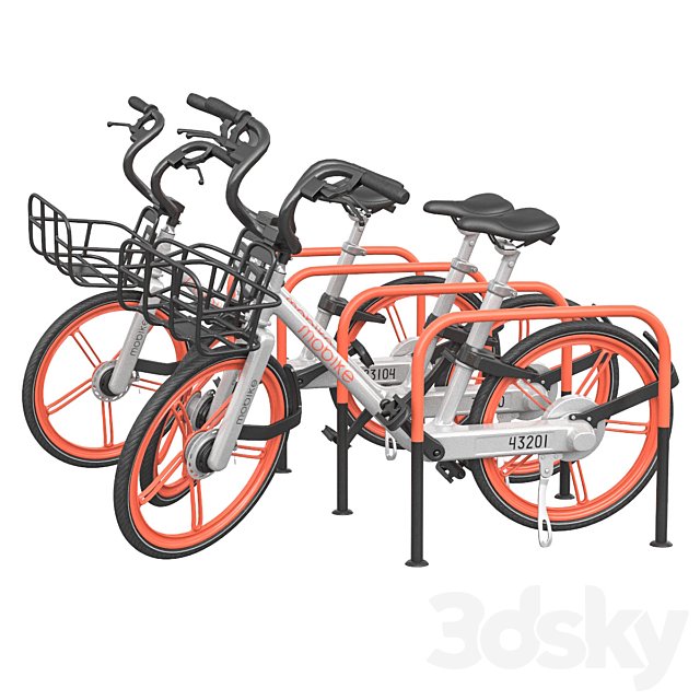 Bicycles in the parking area