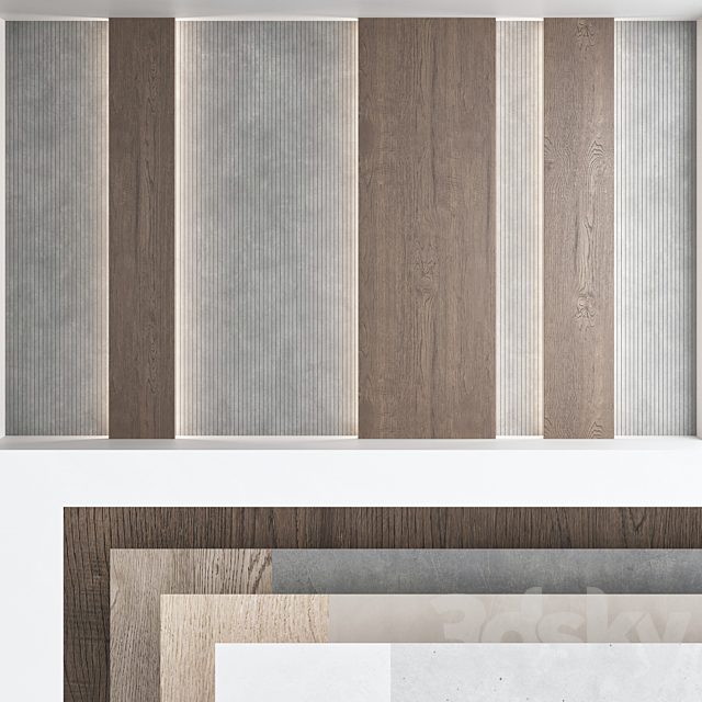 Decorative wall panel set 72