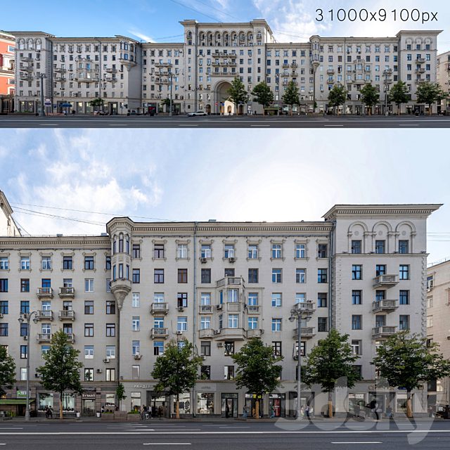 Panorama from Tverskaya street