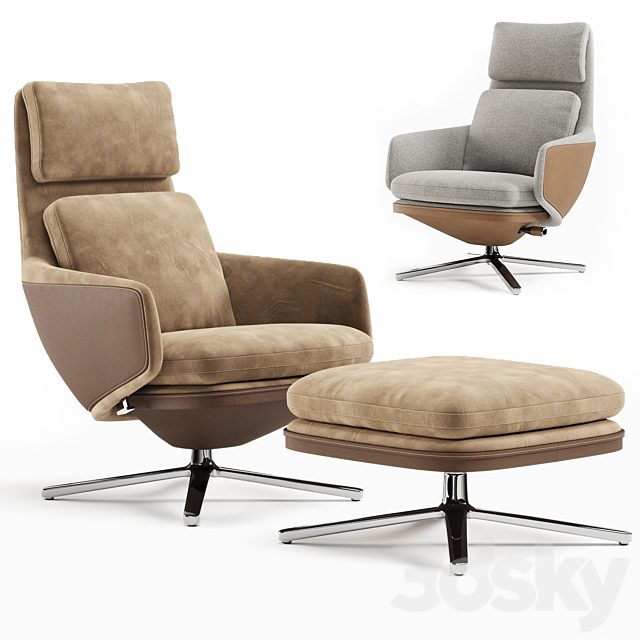 Vitra Chair Grand Relax & Ottoman