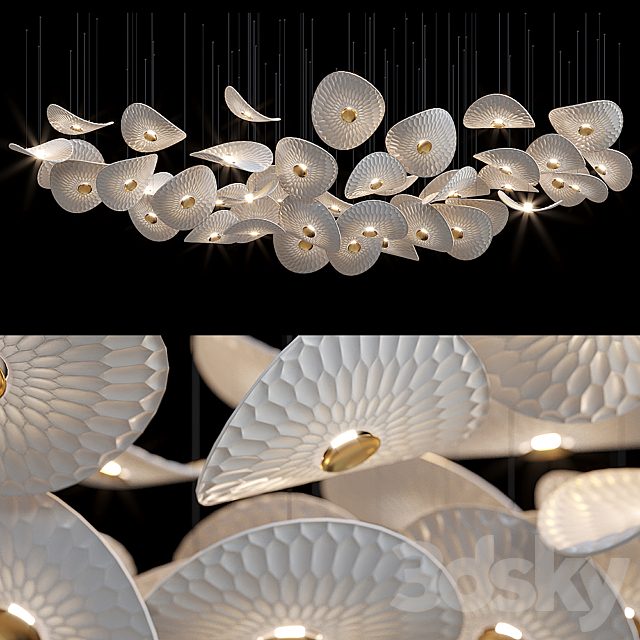 Lighting composition — airiness, porcelain, Vargov®Design - LC0113