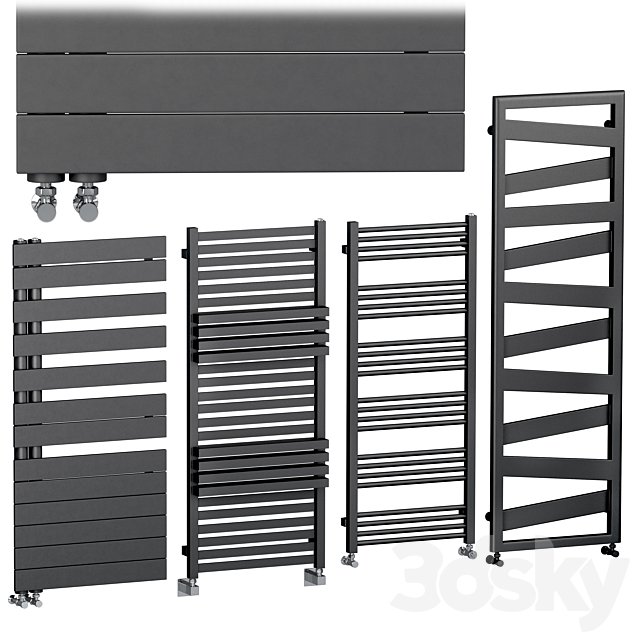 Towel Radiators set 3