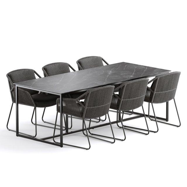 Outdoor Garden Woven Dining Set