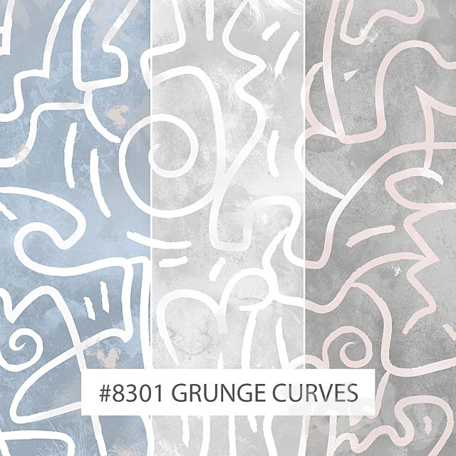 Creativille | Wallpapers | 8301 Grunge Curves