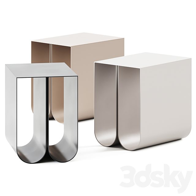 Curved Coffee Table by Kristina Dam Studio / Coffee Table
