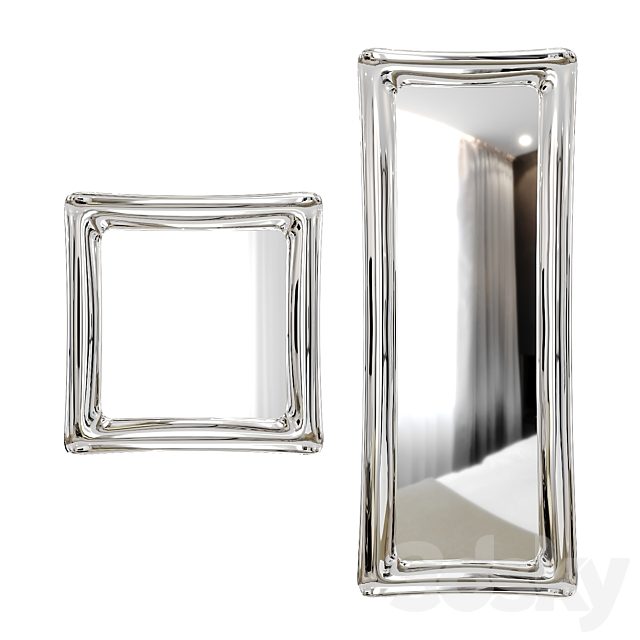 Wall mirror Sinuo modern mirror by Riflessi