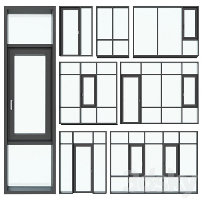 Panoramic glazing / stained glass