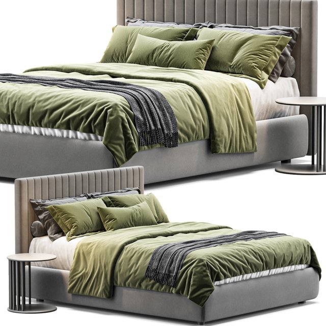 Queen bed CLAY MAISON By Bolzan Letti
