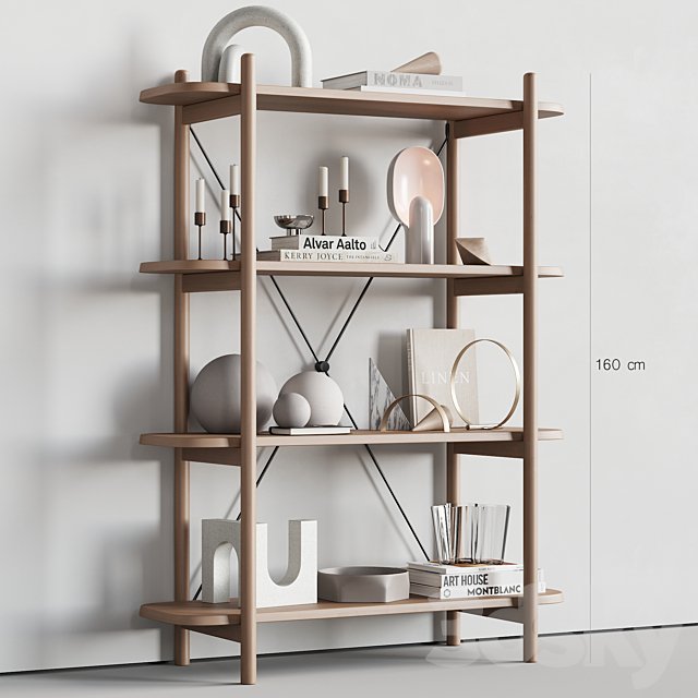 085 BROSA Dominic Narrow Bookshelf 00