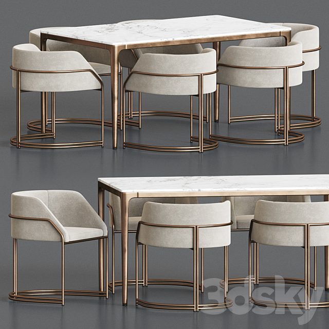 Deja Vu Chair Canto Table Dining Set