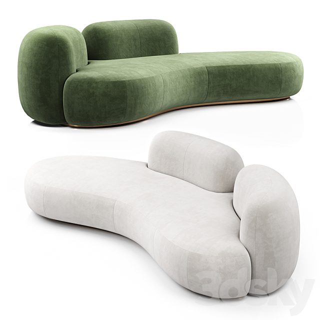 Tateyama XL Sofa 2 backs By Secolo