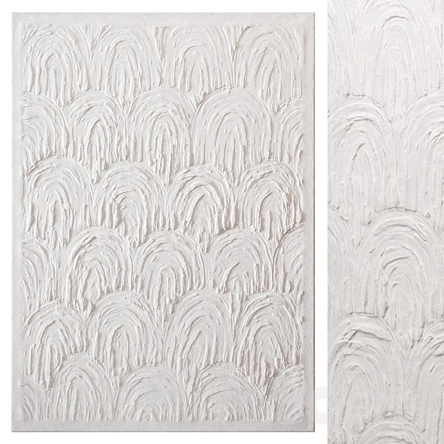 Abstract plaster painting