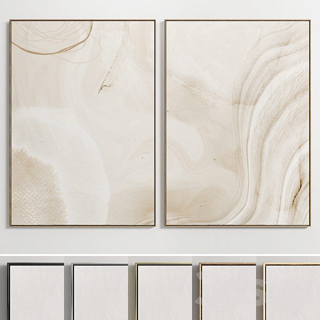 Plaster Two Photo Frame E-34