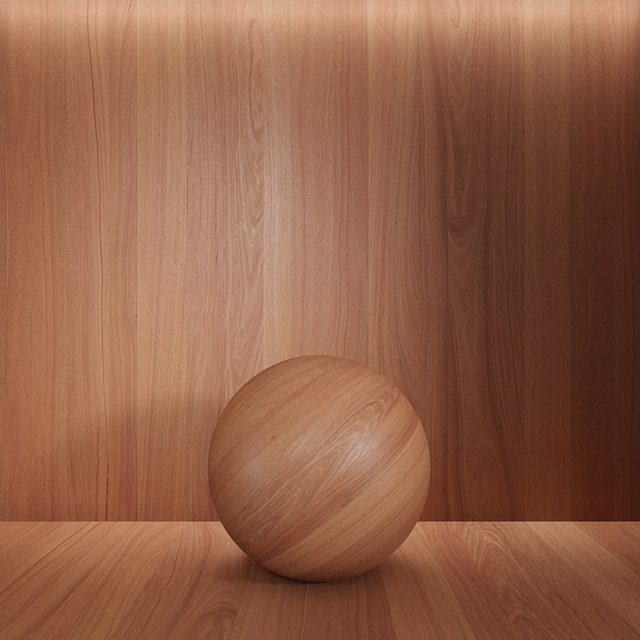 Seamless wood material