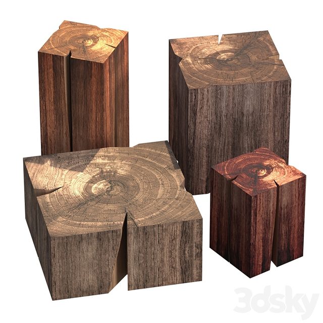 Stump coffee tables