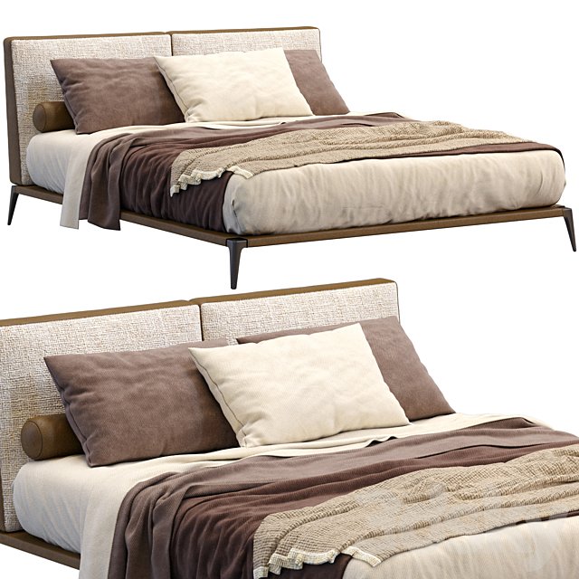 Leather Bed Park By Poliform