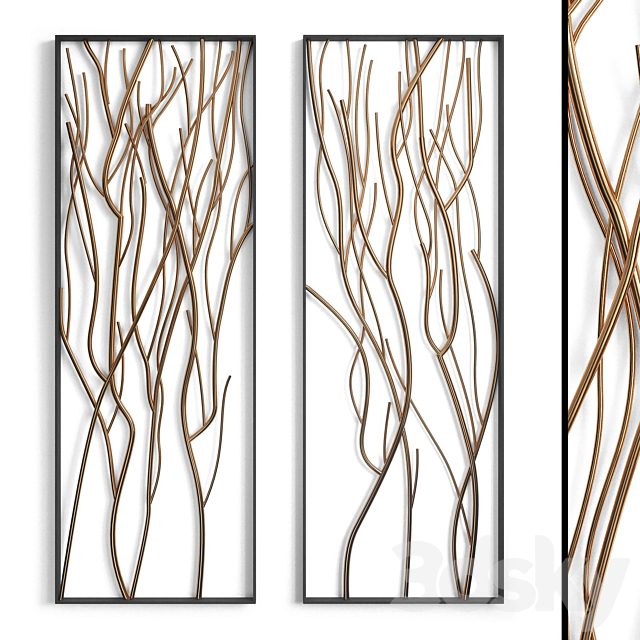 Metal Branch Wall Set