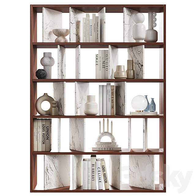 Rack with filling Moscova Bookcase