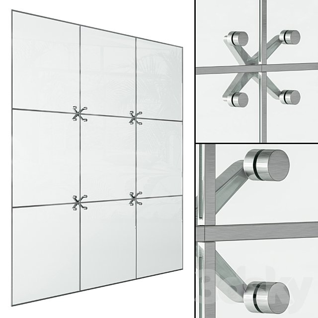Spider Glazing Window Modern - Windows Set 04